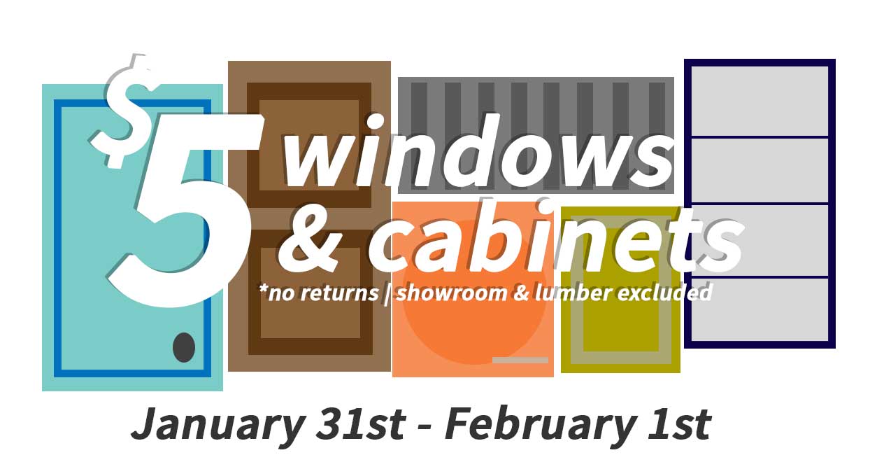 $5 Windows & Cabinets