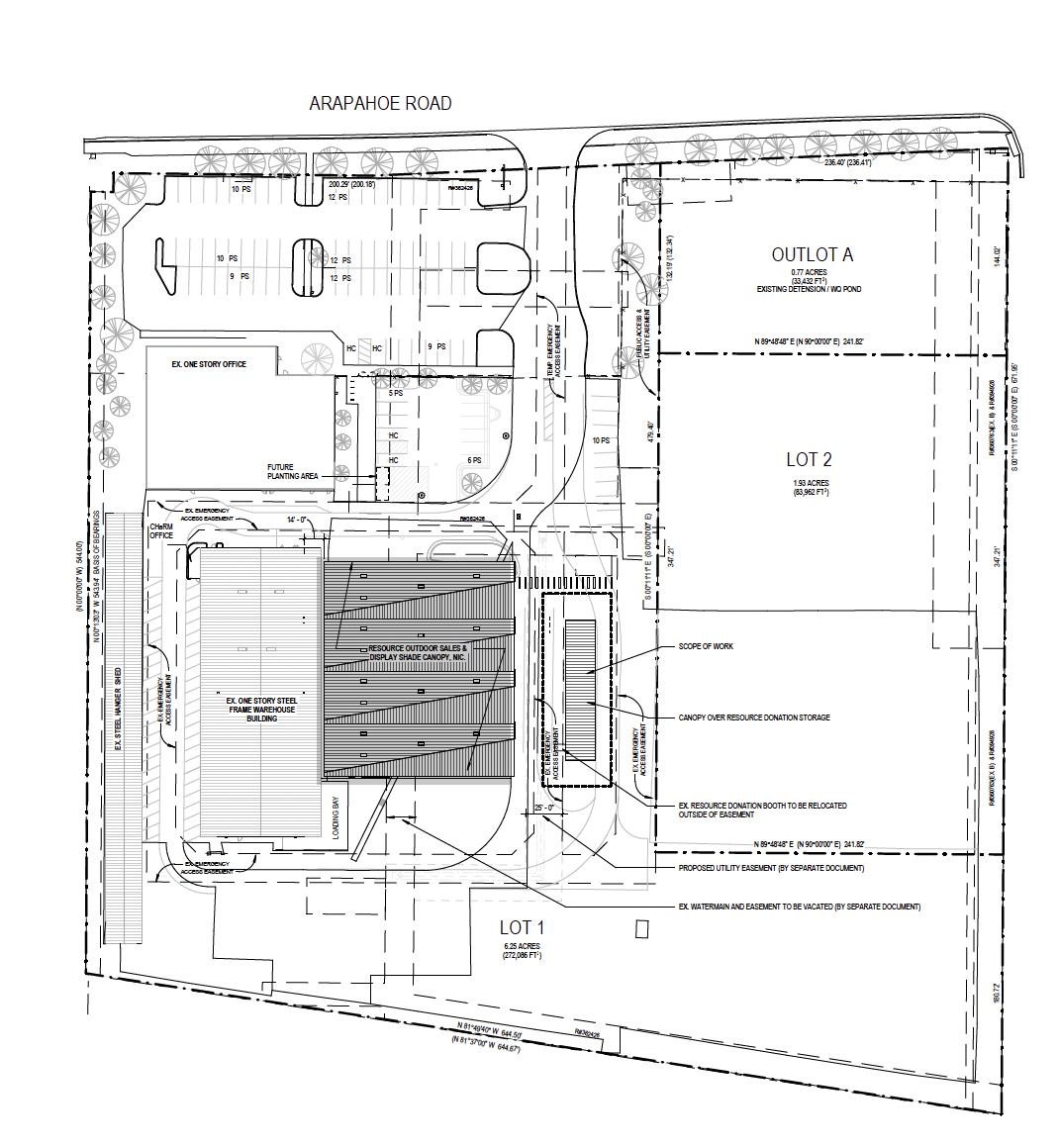 Blueprint of Resource Central Reuse Facility Renovations