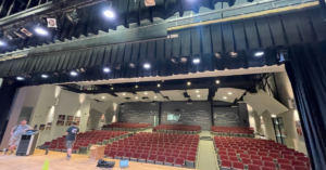 Green Mountain High School Stage with new lights