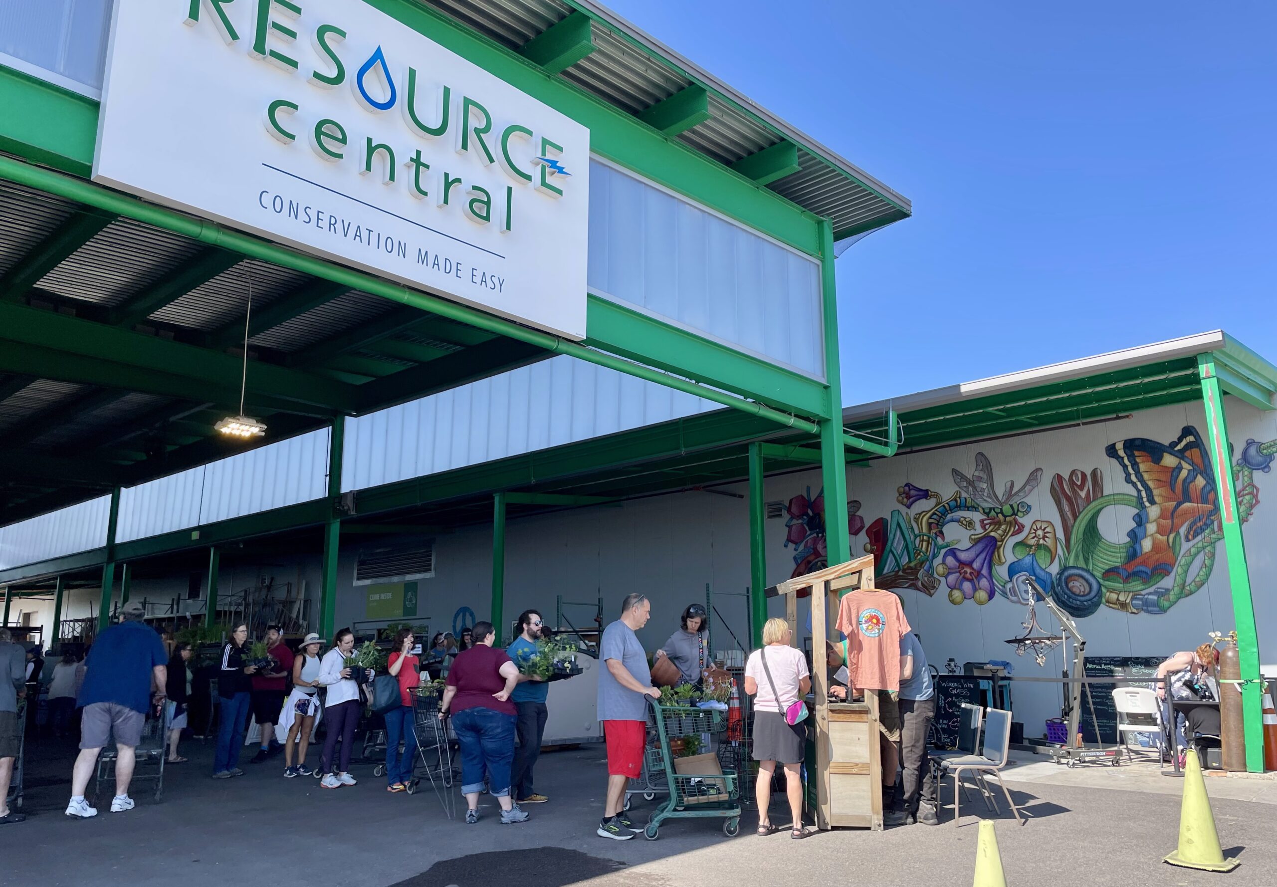 A line of people at a Resource Central event.