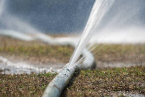 Water Leaking out of a sprinkler