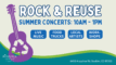 A graphic for the Rock & Reuse concert Series