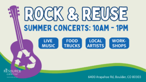 A graphic for the Rock & Reuse concert Series