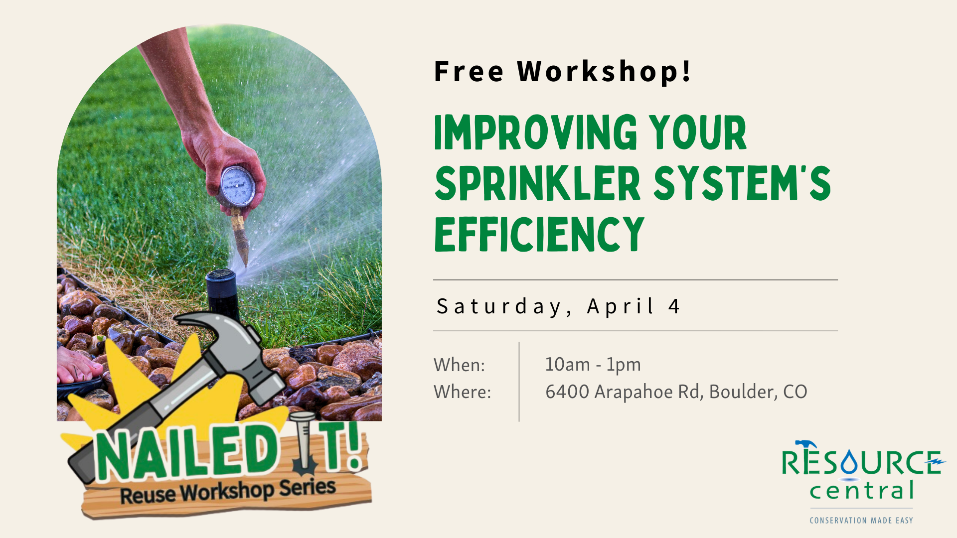 A graphic for the Nailed It! Workshop series