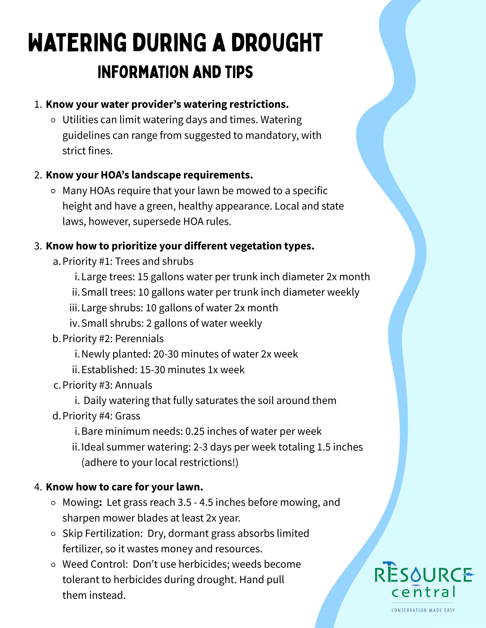 Irrigation Scheduling Information - Resource Central