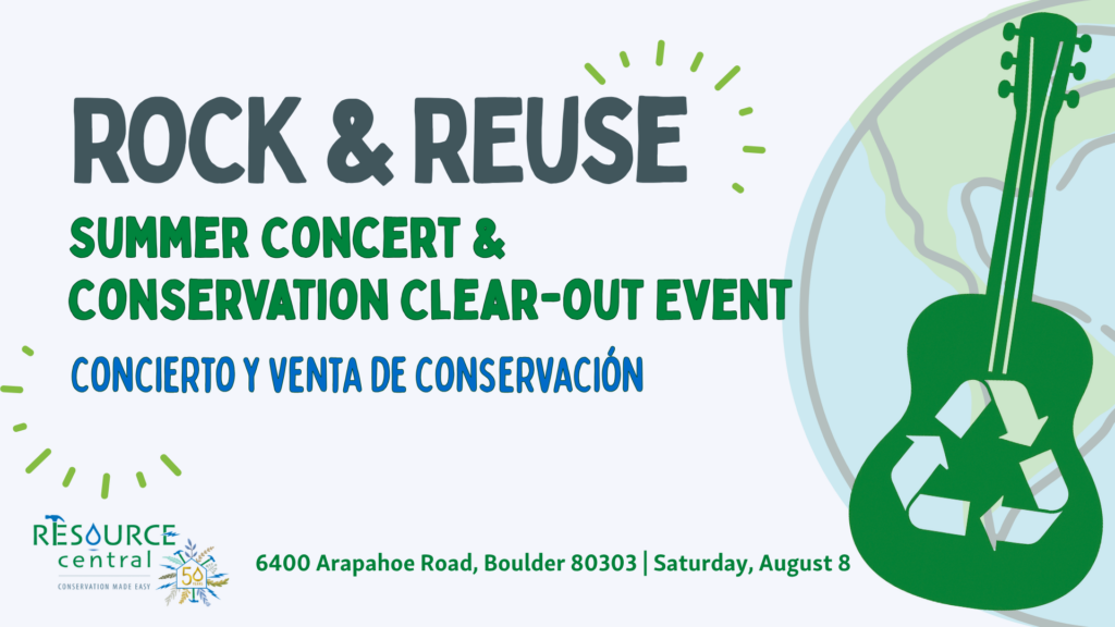A graphic for the Rock & Reuse Conservation Clearance Event on August 8, 2026.