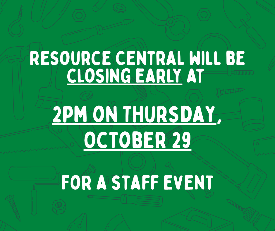 A closure notice about RC closing early on October 29, 2026, at 2pm.